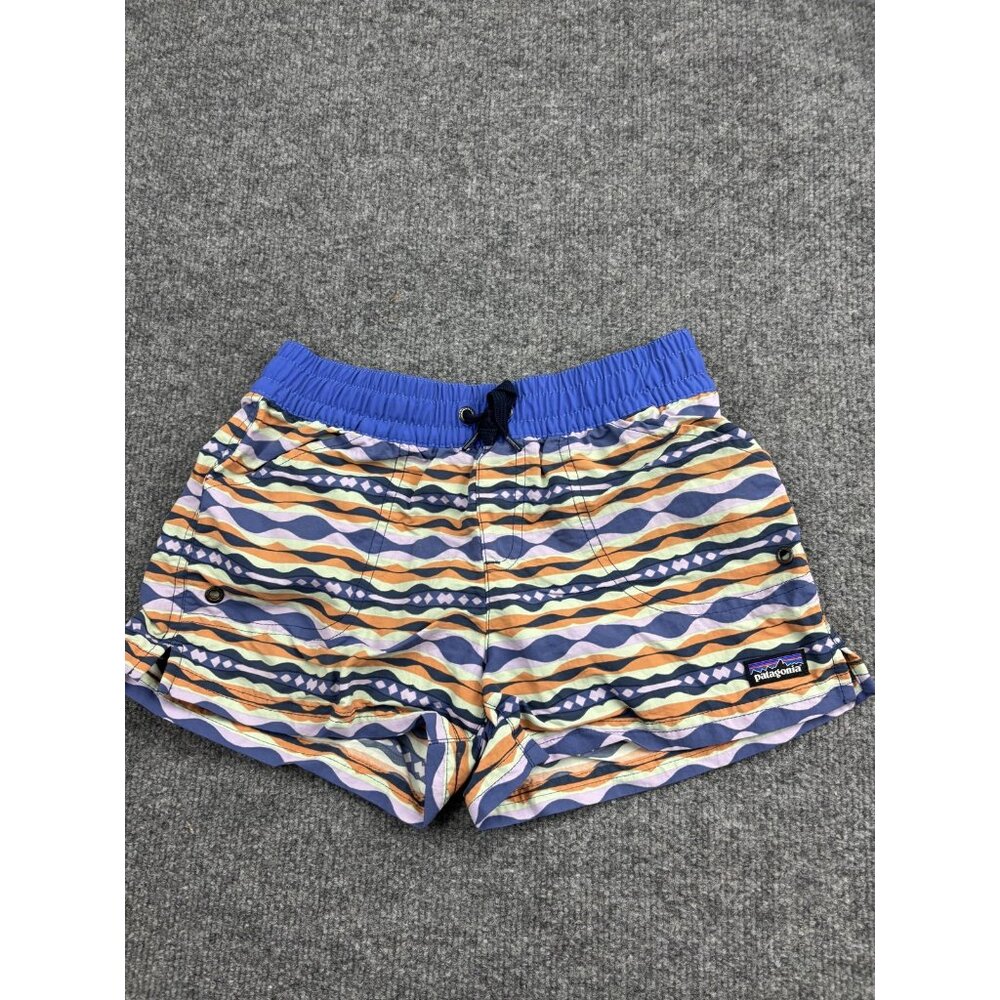 Patagonia Shorts Youth Large Multi Color Baggies Netplus Swim‎ Recycled Nylon